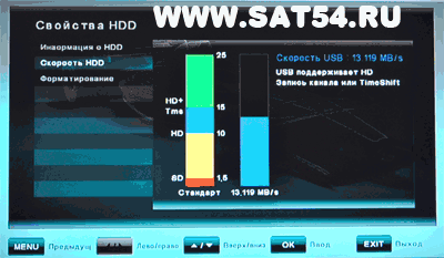 Globo 9600 HD TS - как подключить флэшку подробный тест на сайте www.dvd54.ru