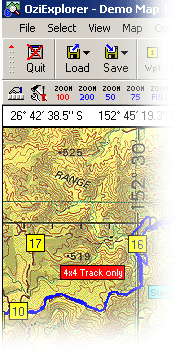 OZIEXPLORER пример карты с GPS на www.dvd54.ru