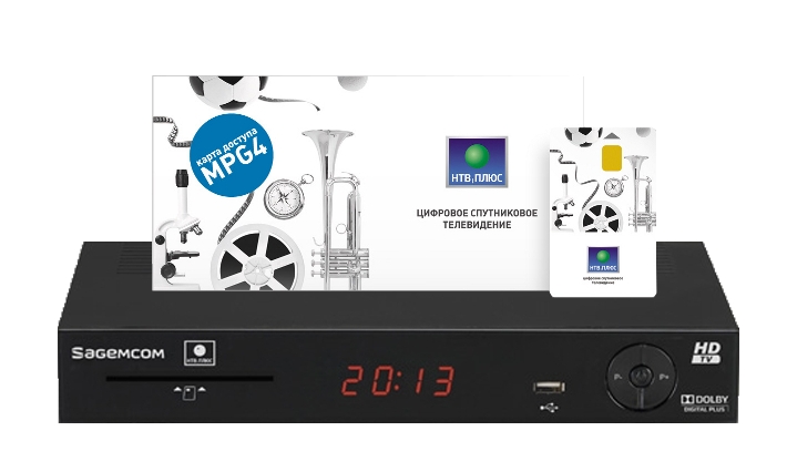 Sagemcom DSI87-1 HD недорогой и компактный спутниковый ресивер для приема каналов компании НТВ-Плюс в HD качестве. Построен на процессоре STi7111, поддерживает прием IPTV вещания. В комплект включена карта доступа «HD» НТВ-Плюс.