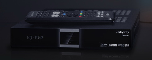 Цифровой спутниковый ресивер Skyway Classic2 HD (тюнер, USB, опт., тюльп., RS-232, компонент, модул., HDMI, LAN, 2CI, 2CR, MPEG4, DVB-S/S2, MKV) открытый Linux.
