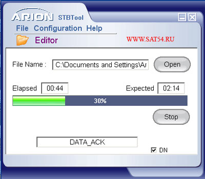 www.sat54.ru Программирование и смена программного обеспечения на ресиверах ARION. Включение ресивера.
