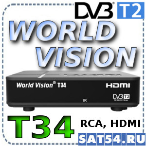  DVB-T2  World Vision T34