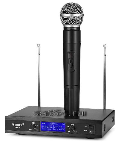 Микрофоны профессиональные WM-10V  беспроводные до 100 метров, вокальные